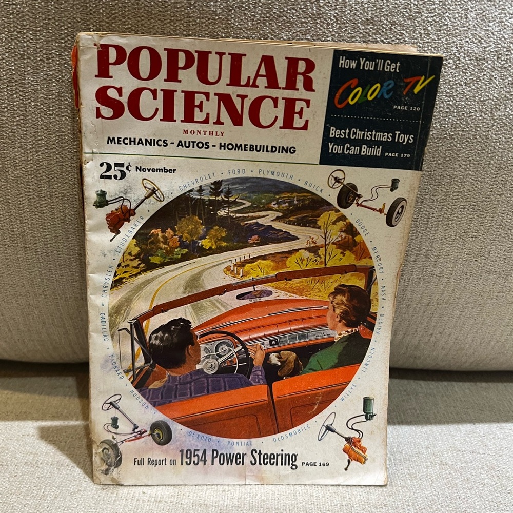 1954 Popular Science Power Steeling Magazine